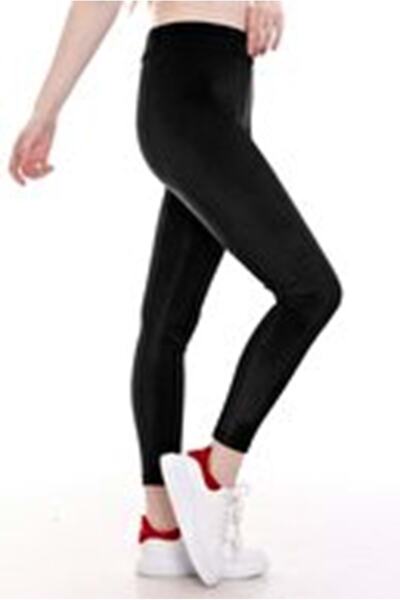İklim Black Velvet Lycra Women's Leggings - Winter