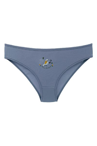 HNX Chiloți 3 piese din bumbac imprimat Basic Slip pentru femei