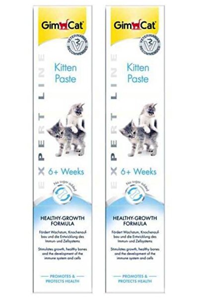 Gimcat 2 Adet Kitten Paste Yavru Kediler Için Kalsiyumlu Vitamin Macunu 50 Gr...