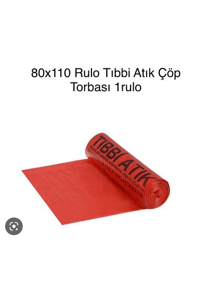 gökçem Medical Waste Roll Garbage Bag 80*110