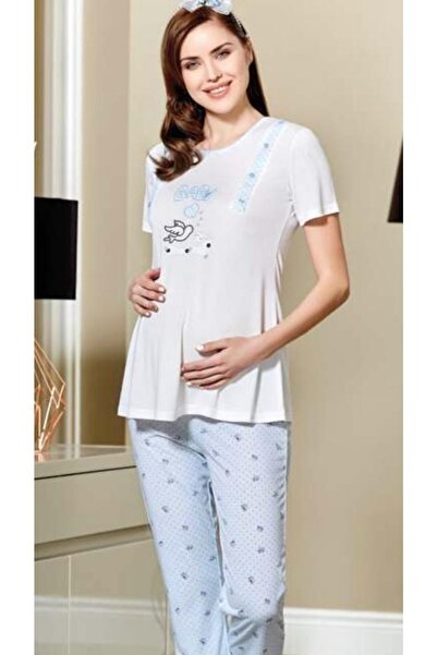 Flz Pijama Flz 24-296 Короткий рукавний піжамний комплект для вагітних та породіль