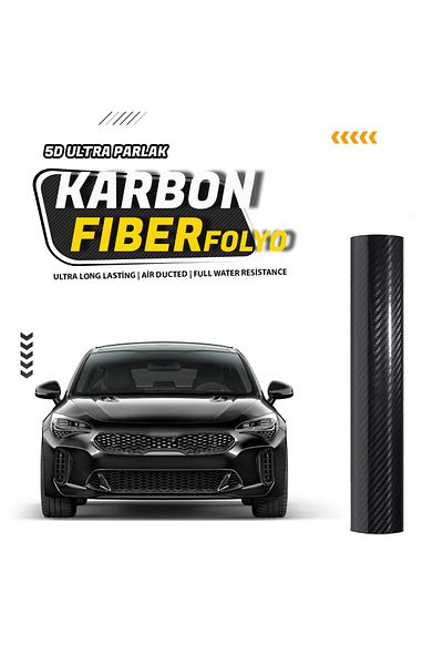 WİOX Carbon Fiber Foil 5d Ultra Glossy Air Channeled