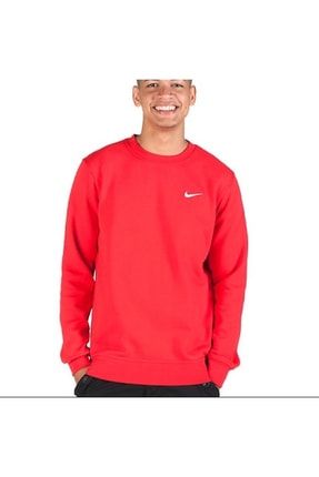 Nike Team Club Crew K rm z Erkek Spor Sweatshirt Fiyat Yorumlar Trendyol