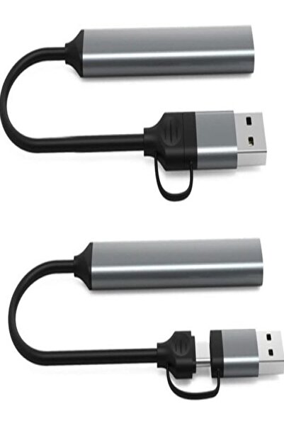 Coverzone Type-c Usb 3.0 7 Portlu Hub Otg Çoğaltıcı Pc Telefon Uyum Veri Aktarımı Mouse Klavye Bağla