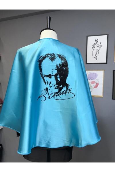 MERALKİDS Atatürk Baskılı Unısex Çocuk Pelerini - 23 Nisan Atatürk Baskılı Un...