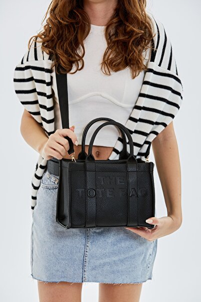minebag Long Strap Totebag Dawn Women's Crossbody Bag Black
