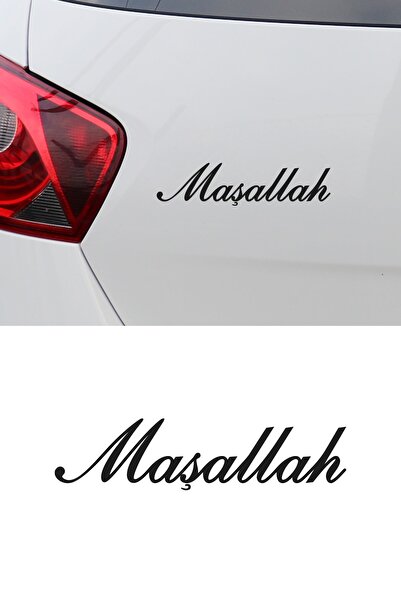 MIGNATIS Maşallah Yazısı Oto Araba Sticker 20x4cm