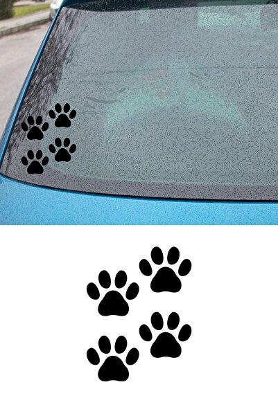 MIGNATIS Pati Sticker 4 Adet, Araba, Oto Sticker Siyah 4 Adet 7 X 7 Cm