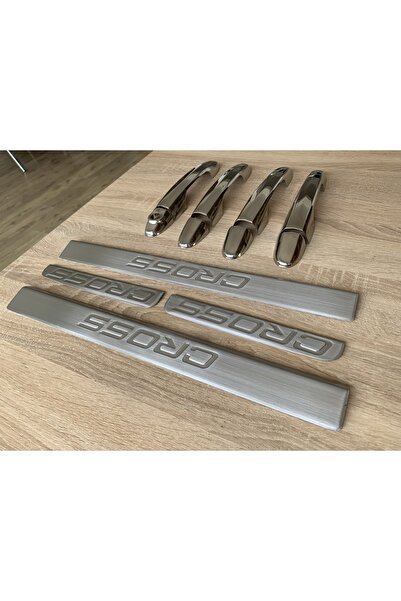 Seda Dizayn Oto Egea Cross Krom Kapı Kolu Ve Kapı Eşiği Seti Paslanmaz Çelik