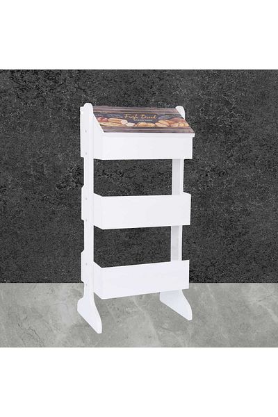 Yedi Home&Decor Two-Tier Wooden Kitchen Shelf System with Bread Cabinet-vegetable cabinet_9028_baked Daily