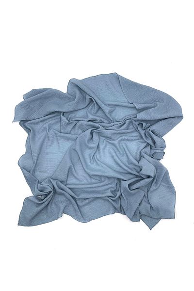 nazipek Mio Jazz de înaltă calitate, bumbac overlocked, eșarfă de scris albastru petrol 100x100cm Cazz