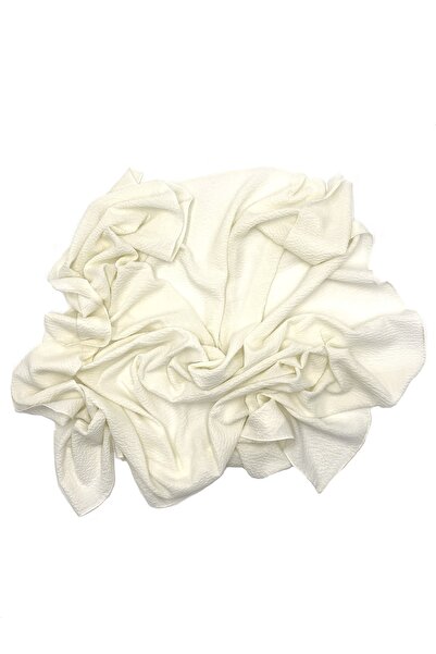 nazipek Mio Jazz visokokvalitetni overloktani pamučni šal krem boje za pisanj...