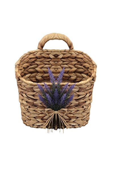 EVİMTATLIEVİM Lavantalı Hasır Kapı Sepeti Gazetelik Posta Kutusu 29cm