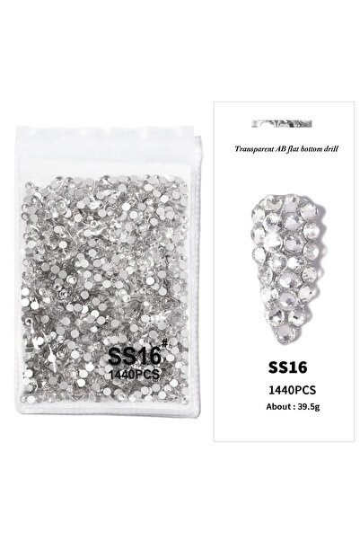 Beauty Box 1 Poşet Rhinestone Diamond Nail Art Tırnak Süsleme Taşları Nail Je...