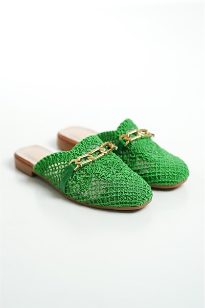 Artgoo Щоденні зелені плетені весільні капці