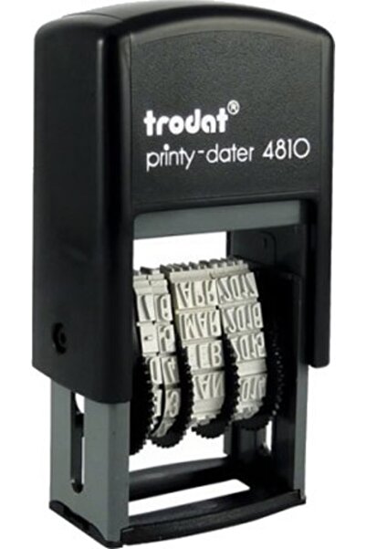 Trodat 4810 ختم التاريخ الإنجليزي باللون الأزرق