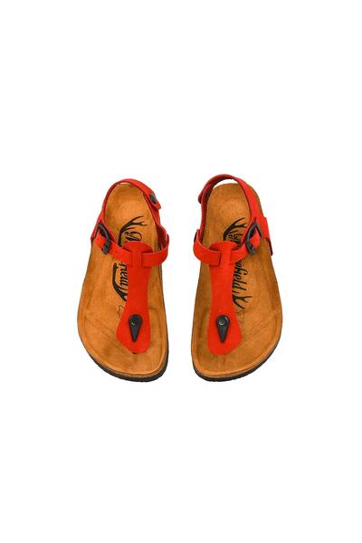 Moosefield Kids Dete Prava koža Crveno Sandale