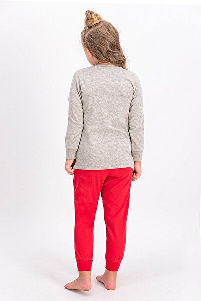 U.S. Polo Assn. U.S. Polo Assn Lisanslı Bejmelanj Kız Çocuk Pijama Takımı