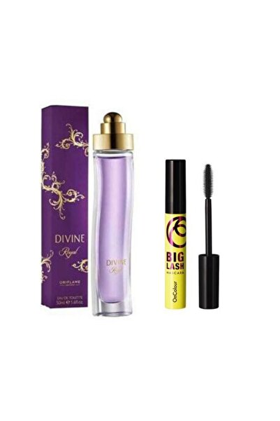 Oriflame Divine Royal 50 ml Edt Kadın Parfümü Ve On Colour Big Lash Maskara 2...