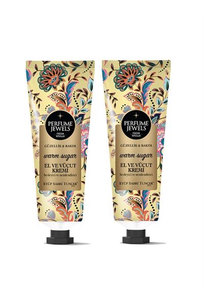 Eyüp Sabri Tuncer Perfume Jewels Warm Sugar Hand and Body Cream 50 ml Tube X 2 Pieces