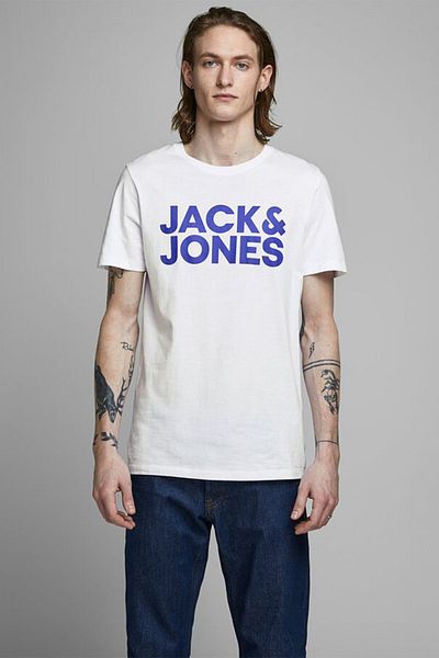 Jack & Jones Ανδρικό μπλουζάκι με λαιμόκοψη JACK JONES Written 12151955