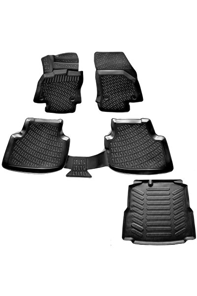 Rizline Skoda Octavia Uyumlu 3d Havuzlu Paspas ve  3d Bagaj Havuzu 2013-2020 ...