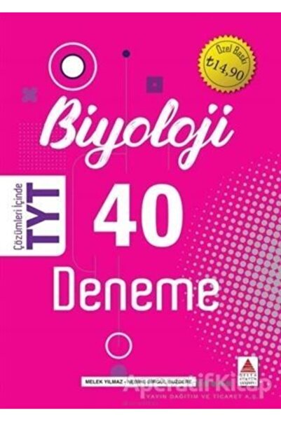 Delta Kültür Yayınevi Yks Tyt Biyoloji Deneme 40'lı