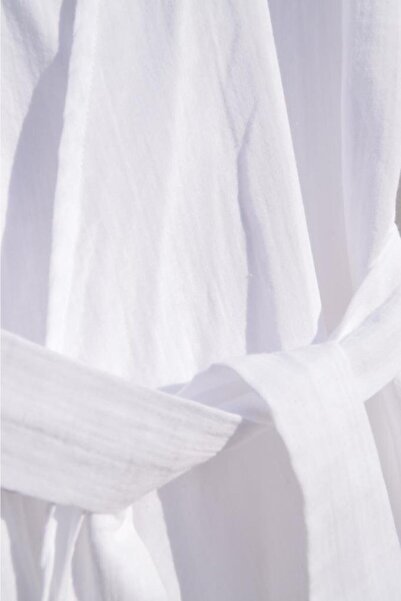 Botex Women's White Muslin Kimono & Kaftan