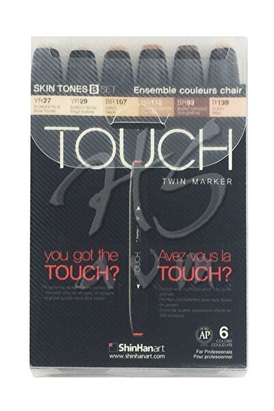 Touch Twin Marker Kalem Skin Tones B 6lı Set