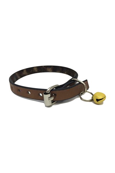 Elite Kahverengi Deri 1 Cm Zilli Tasma