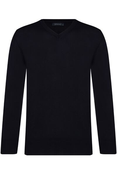 SÜVARİ V Yaka Lacivert Erkek Triko Kazak