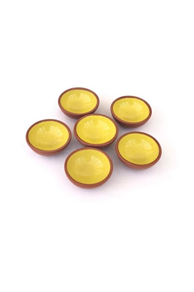 Güray seramik 6'lı Naturel 8 Cm Kase (sarı)