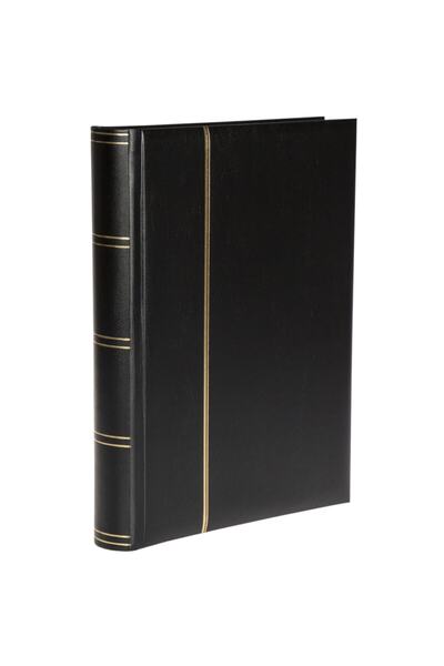 Leuchtturm Asitsiz Lüks Fotoğraf Albümü, Düz ve Siyah Zemin (LSP4/32-1/350), Siyah Kapak