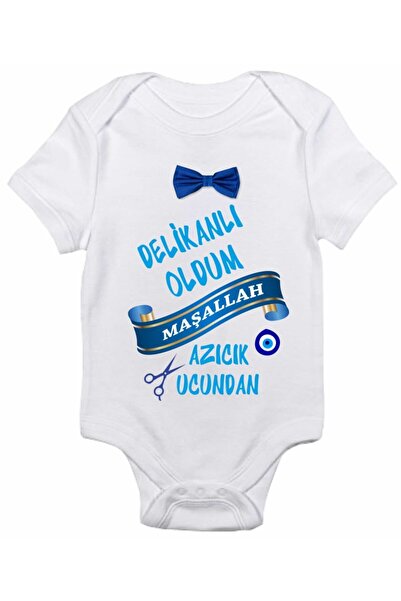 venüsdijital Sünnet Giysisi 2 Baskılı Bebek Zıbın Body