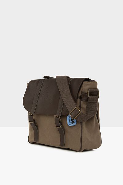 Bagmori Nubuck Bag with Mink Cover and Double Belt Strap M000005670
