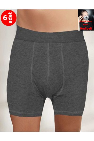 Şahinler Ανδρικό Smoked Color Lycra Boxer 6 Pack Boxer Me031