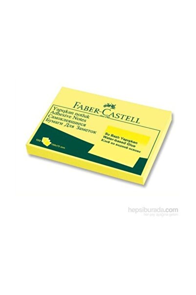 Faber Castell فابر كاستل حامل ملاحظات لاصق 100x75 ملم أصفر /