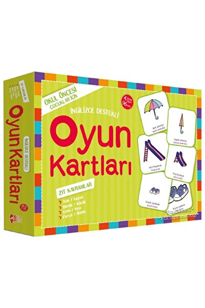 Nesil Yayınları Okul Öncesi Ingilizce Destekli Oyun Kartları Zıt Kavramlar