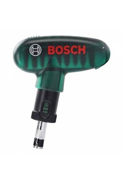 Bosch T Tipi Cırcırlı Tornavida Ve 10 Parça Vidalama Uç Seti