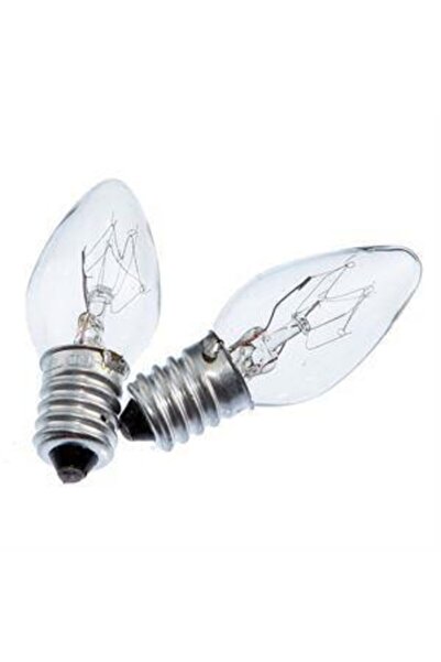 Genel Markalar 10W Gece Lambası Tuz Lambası Ampulü E14 Sarı Işık 2`li