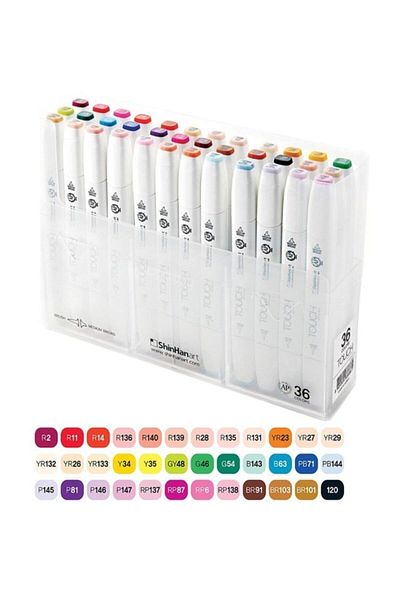 Shinhan Art Touch Twin Brush Marker Set of 36