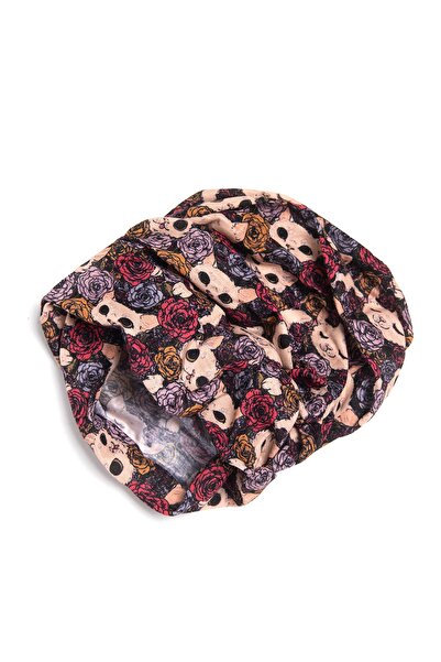 OnMyHead Unisex  Bej  Kedi Desenli   Baf   Bandana