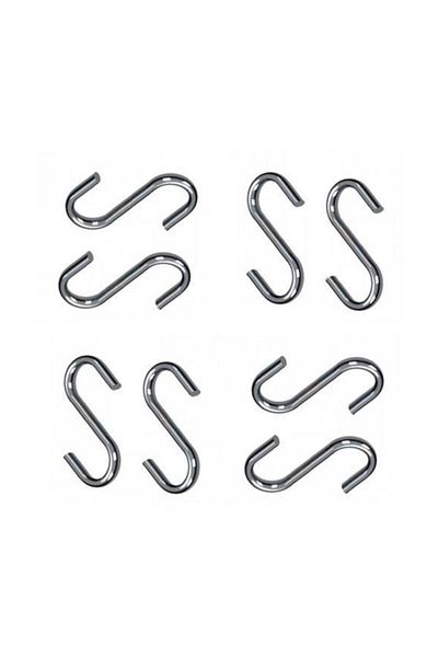 vomex 8 Pieces of Es Hook Hooks for Hanging Ladles on the Kitchen Hanger Pipe