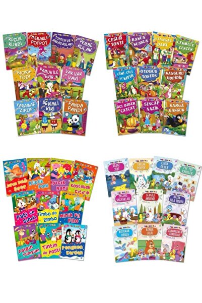 Timaş Çocuk Timaş Mini Masallar Serisi Okul Öncesi 40 Kitaplık Tam Set