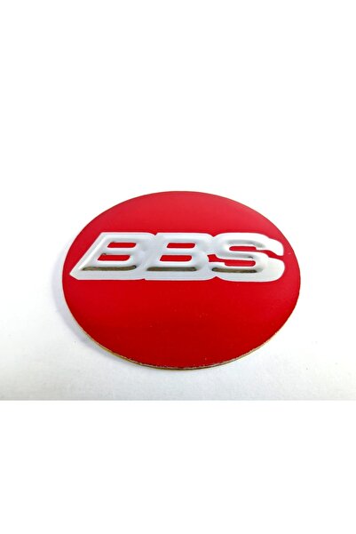 Bbs Uyumlu Jant Göbek Arması Kırmızı Yapıştırma 4adet 68mm
