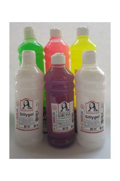 Monalisa Slime Slaym Yapma Seti Hazır Oyun Jeli Sıvı 6' Lı Set 500 Ml