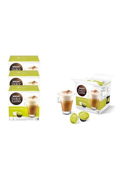 Nescafe Dolce Gusto Cappuccino Coffee Kapsül 3 Kutu 48 Kapsül
