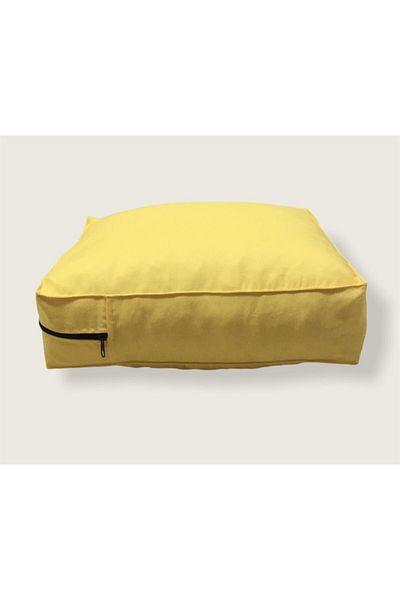 REMEGE Shell Filled Square Meditation Cushion - 40x40x12 cm