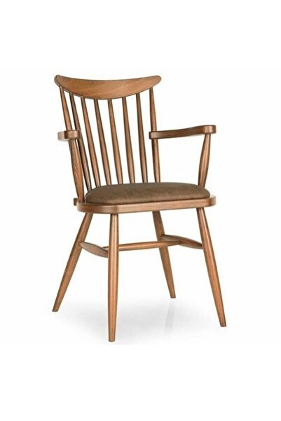 ALTAN HOME Ahşap Torna Kolçaklı Koltuk