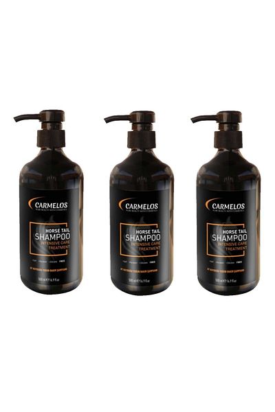 Carmelos Ponytail Shampoo 500 ml 3 Pieces